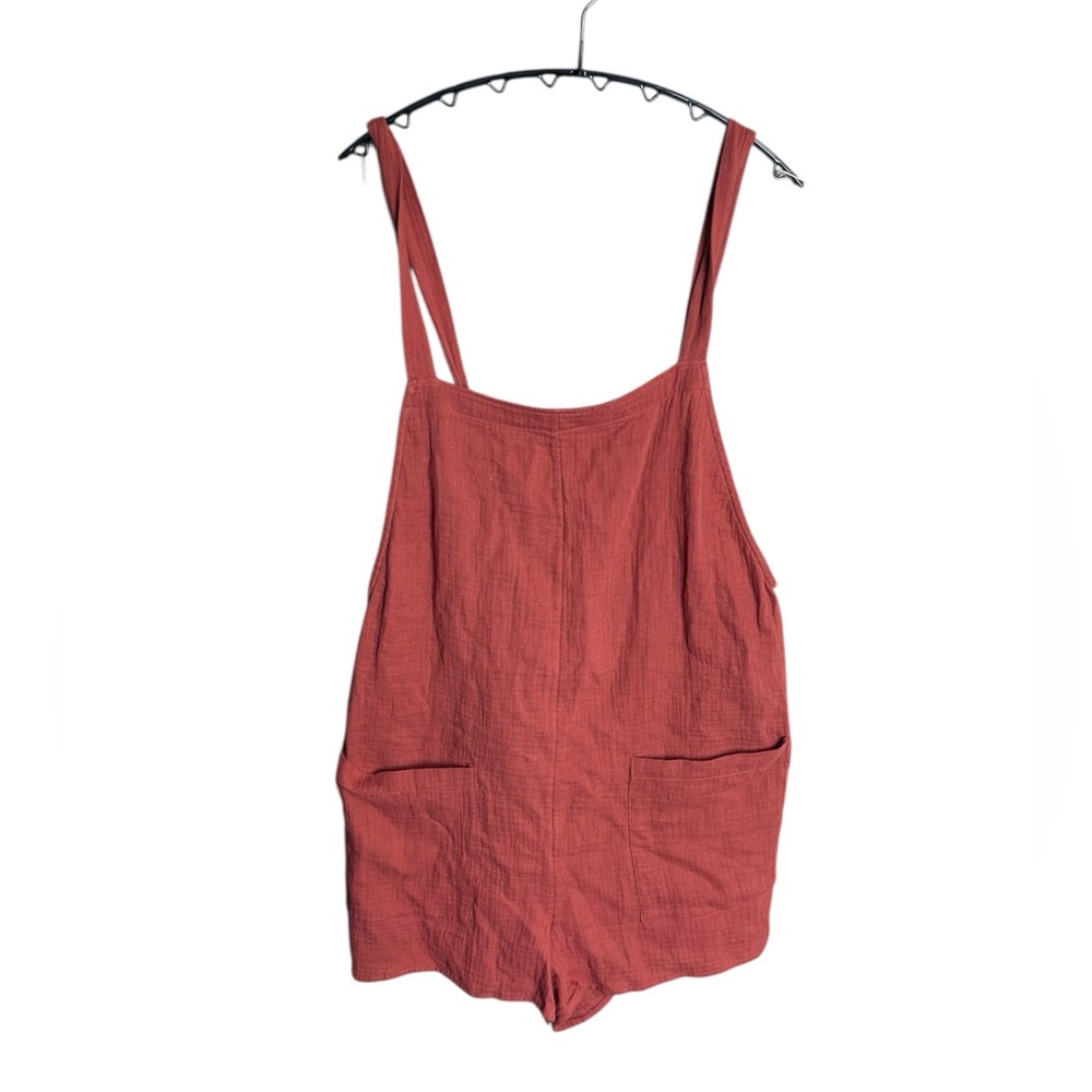 NWT Xhilaration Brick Red Romper - Picture 2 of 7